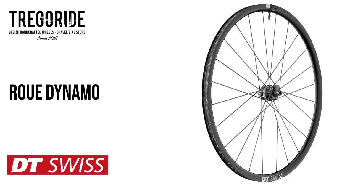 Roue DTSWISS GR 1600 SPLINE db 25 12/100 mm Dynamo | TREGORIDE