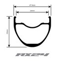 Roue avant RX24 GRAVEL HOPE PRO5