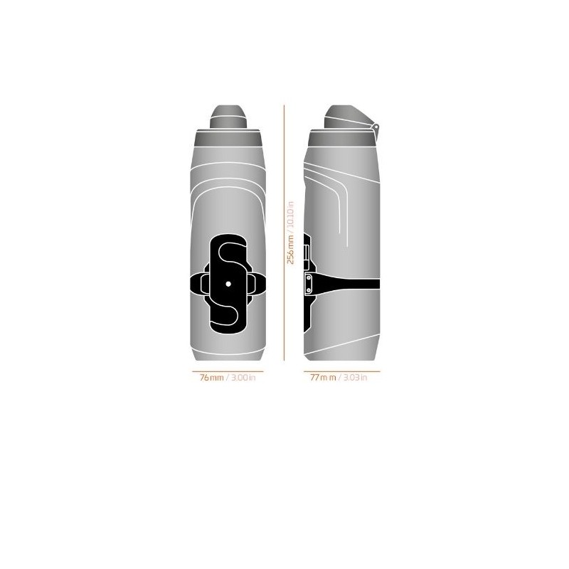Fidlock TWIST bottle 800 + bike base - Couleur : Smoke