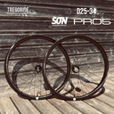 ROUES CARBONE 25 HOOKLESS | SON28 | HOPE PRO5