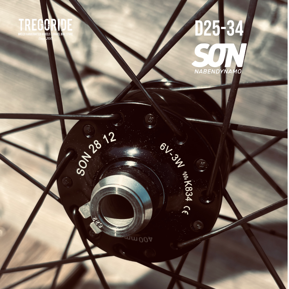 ROUES CARBONE 25 HOOKLESS | SON28 | HOPE PRO5