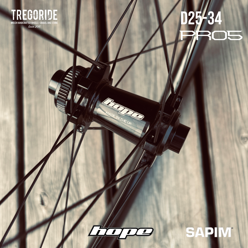 ROUES CARBONE 25 HOOKLESS | HOPE PRO5 SP24 CL