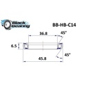 BLACKBEARING ROULEMENT DIRECTION C14 36.8 X 45.8 X 6.5 MM 45/45