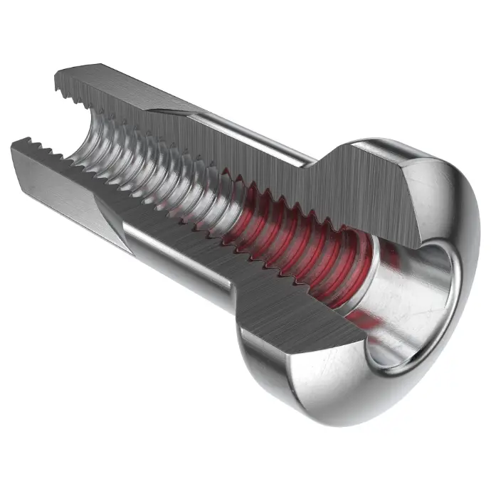 Écrous DT en aluminium hidden pro lock argent 2.0 x 12 mm par 100