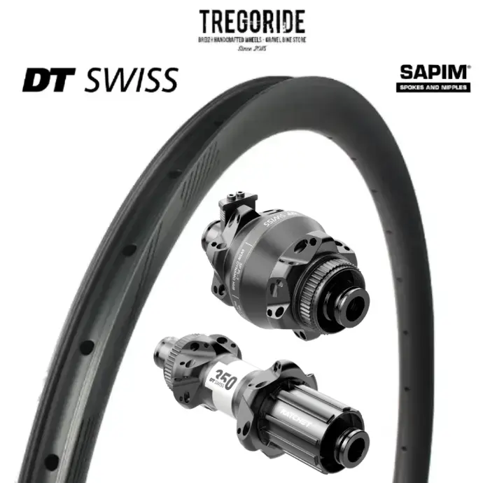 TREGORIDE AR36 | DT350 DYNAMO | DT350 SP24 (Rayons : 24 CXSPRINT AV et AR, Ecrous : Silver, CRL : HG (9, 10, 11, 12 V, 1er pignon 11 dents), HOOKED (avec crochet))