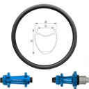 ROUES CARBONE 21-33 CLINCHER | HOPE PRO5 SP24