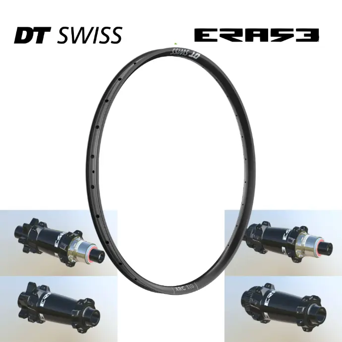 DTSWISS XRC310 | ERASE SP (15X110 Boost, CRL : HG (9, 10, 11, 12 V, 1er pignon 11 dents), Center Lock (CL), Ecrous : Silver, Moyeux : Rouge)