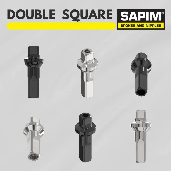 SAPIM ECROU POLYAX LAITON DOUBLE SQUARE SECURE LOCK 16MM 14G