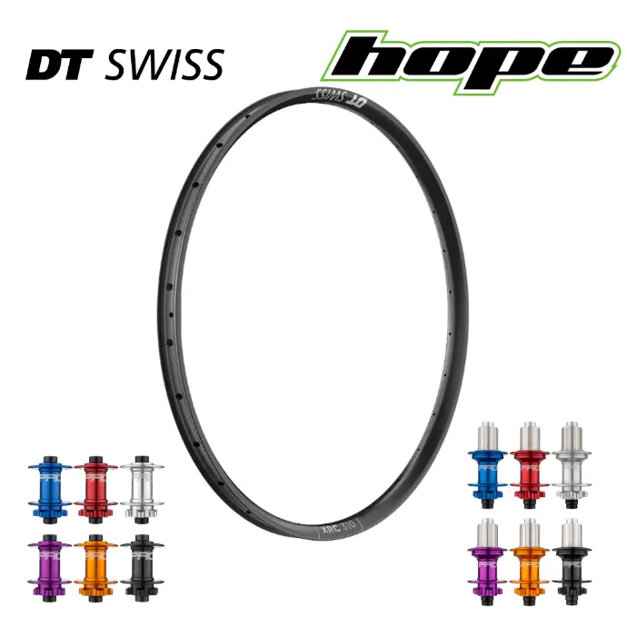 DTSWISS XRC310 | HOPE PRO5 (QRX100, QRX135, CRL : HG (9, 10, 11, 12 V, 1er pignon 11 dents), Center Lock (CL), Rayons : 28 RACE AV et AR, Ecrous : Silver, Moyeux : Noir)