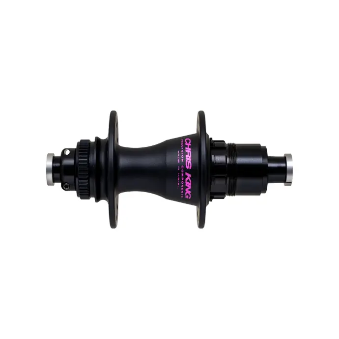 CHRIS KING Moyeu arrière R45D (24, Steel, Moyeux : Noir, CRL : HG (9, 10, 11, 12 V, 1er pignon 11 dents))