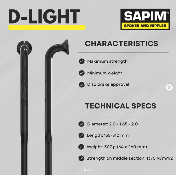 Rayon SAPIM DLIGHT J-Bend (Coudé) (256)