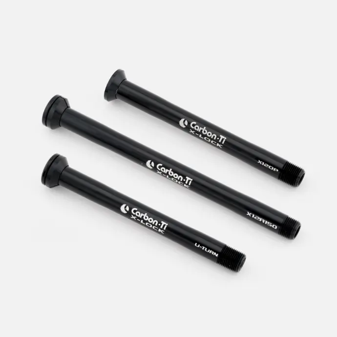 Custom OPEN Carbon-Ti Thru Axles