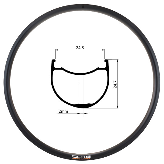 Jante DUKE WR X25 700c (24, Noir)