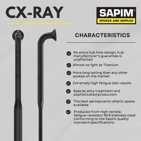 Rayon SAPIM CXRAY J-Bend (Coudé) (164, Noir)