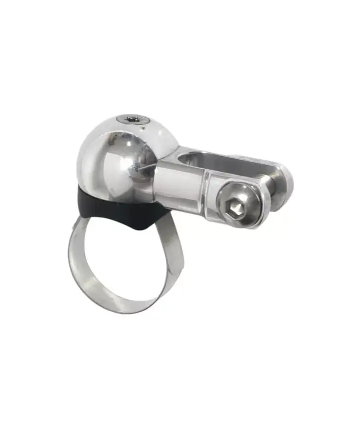 Support de phare SON delux 2D, alu CNC poli