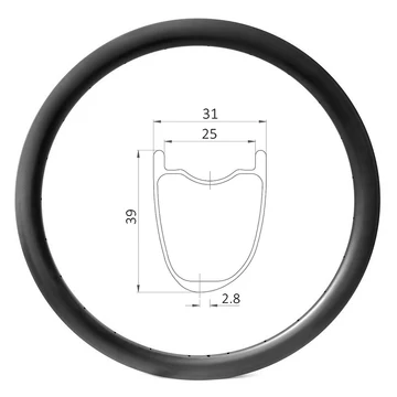 Jante Gravel Carbone D25 39HX (24)