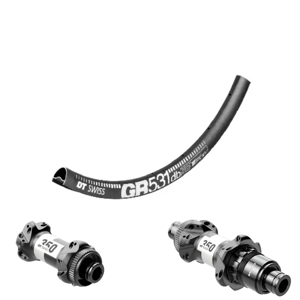 DTSWISS GR531 | DT350 SP (AV : 28" (700c), AR : 28" (700c), CRL : HG (9, 10, 11, 12 V, 1er pignon 11 dents), Rayons : 24 CXSPRINT AV et AR, Ecrous : Silver)