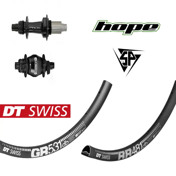 DTSWISS RR481 GR531 | SP PL-7 | HOPE PRO5