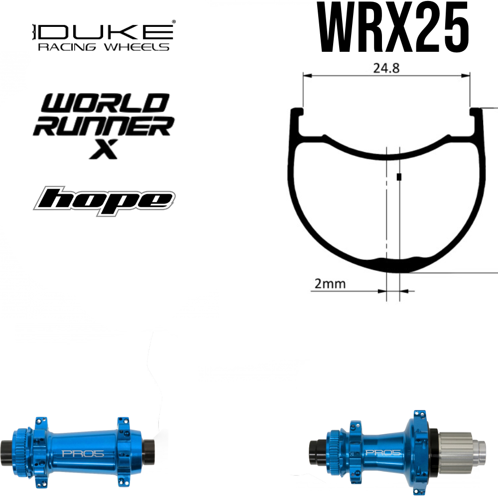 DUKE WR25 ou WRX25 | HOPE PRO5 SP24 CL