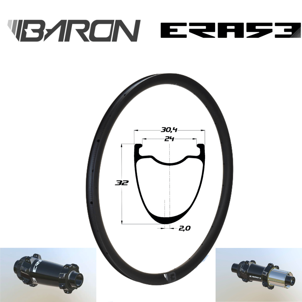 BARON GR32 | ERASE SP (CRL : HG (9, 10, 11, 12 V, 1er pignon 11 dents), Rayons : 24 CXSPRINT AV et AR, Ecrous : Silver, Moyeux : Noir)
