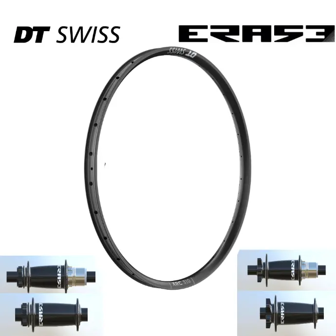 DTSWISS XRC310 | ERASE (15X110 Boost, CRL : HG (9, 10, 11, 12 V, 1er pignon 11 dents), Center Lock (CL), Rayons : 28 RACE AV et AR, Ecrous : Silver, Moyeux : Noir)
