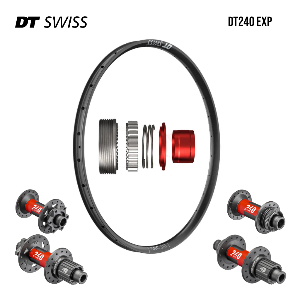 DTSWISS XRC310 | DT240 EXP (CRL : HG (9, 10, 11, 12 V, 1er pignon 11 dents), Center Lock (CL), Rayons : 28 RACE AV et AR, Ecrous : Silver, EXP 36)