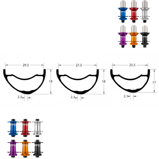 DUKE LUCKY STAR HD 6TERS | HOPE PRO5 (L AV 26 | 28 TROUS, L AR 26 | 28 TROUS, QRX100, QRX135, CRL : HG (9, 10, 11, 12 V, 1er pignon 11 dents), Center Lock (CL), Rayons : 28 RACE AV et AR, Ecrous : Silver, Moyeux : Noir)