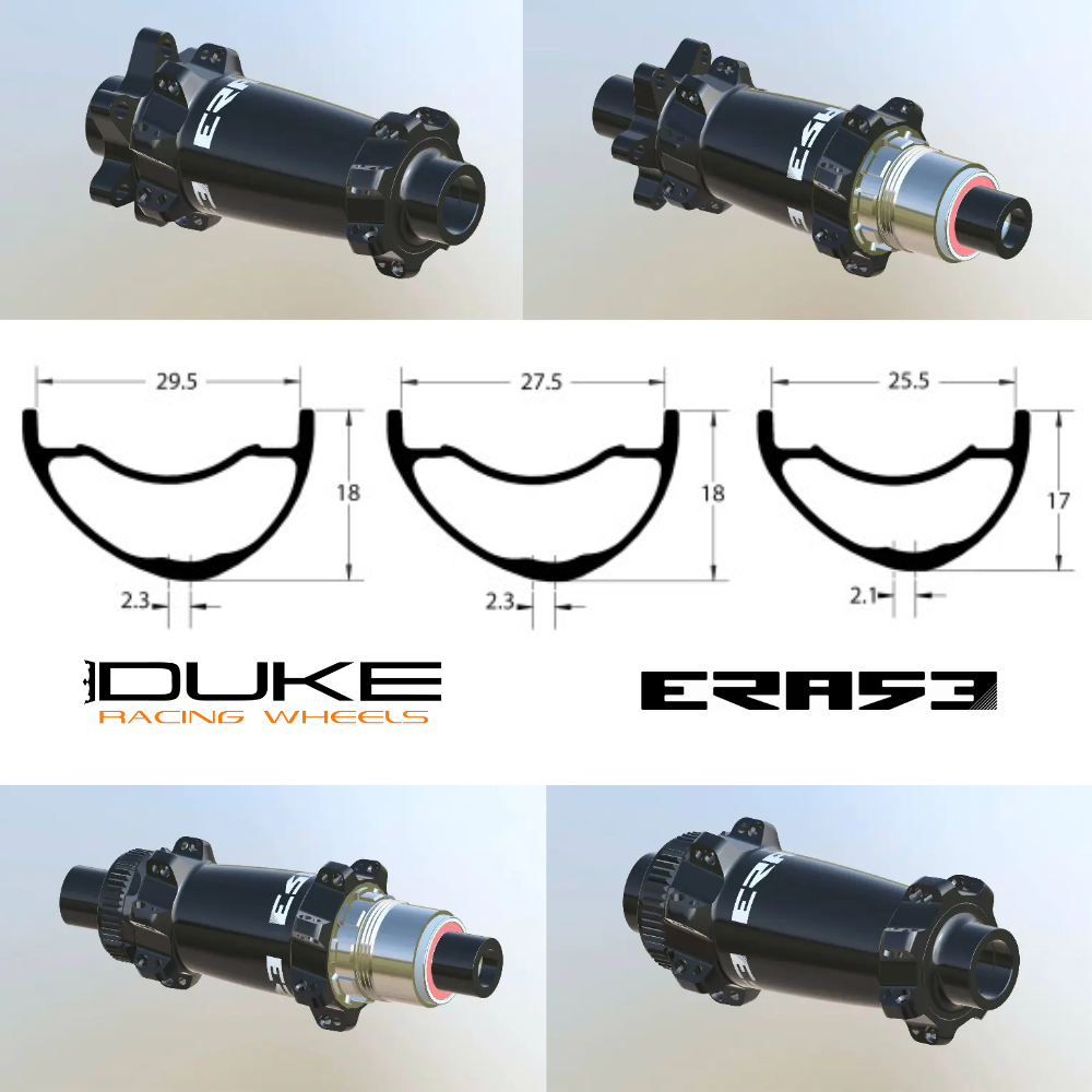 DUKE LUCKY STAR HD 6TERS | ERASE SP (15X110 Boost, CRL : HG (9, 10, 11, 12 V, 1er pignon 11 dents), Center Lock (CL), Ecrous : Silver, Moyeux : Rouge)