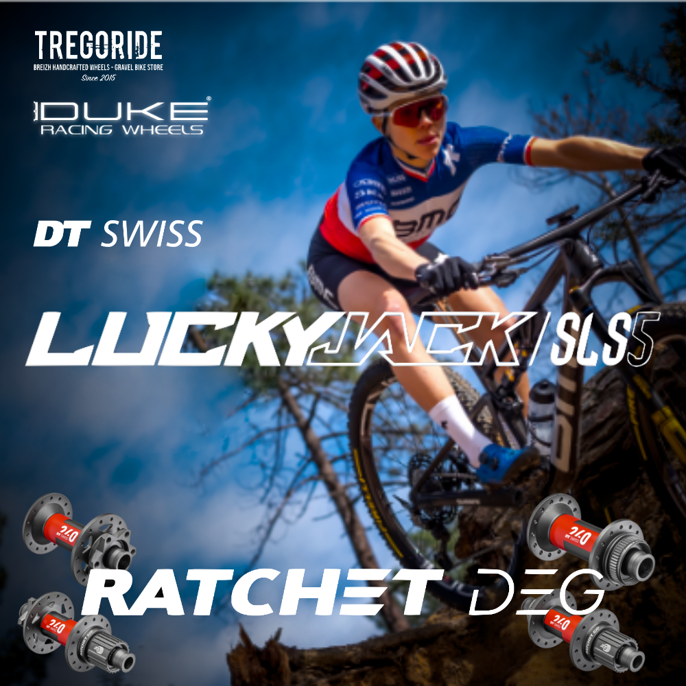 DUKE SLS5 | DT240 DEG 90 (28MM / 285G, 28MM / 285G, CRL : HG (9, 10, 11, 12 V, 1er pignon 11 dents), Ecrous : Silver, Rayons : 28 RACE AV et AR, 6T (6 trous IS))