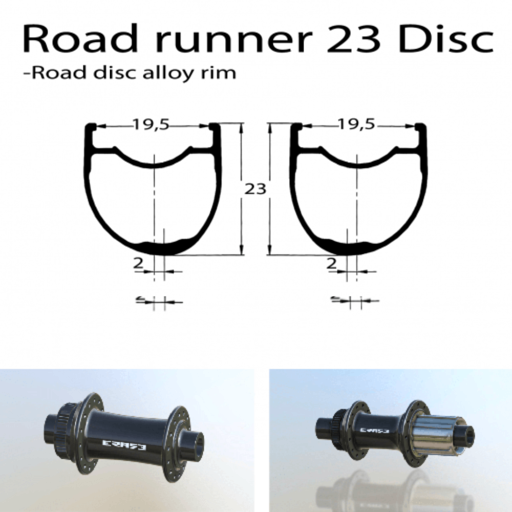 DUKE RR23 DISC | ERASE (CRL : HG (9, 10, 11, 12 V, 1er pignon 11 dents), Ecrous : Silver, Moyeux : Noir)