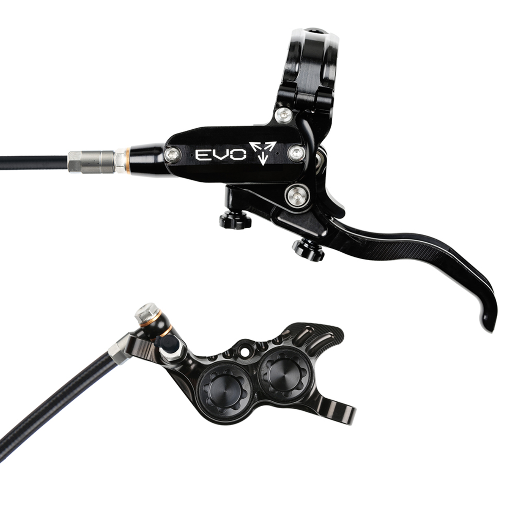 FREINS HOPE TECH4 EVO GR4 (GAUCHE/AVANT, STANDARD, Noir/Silver, Levier standard)