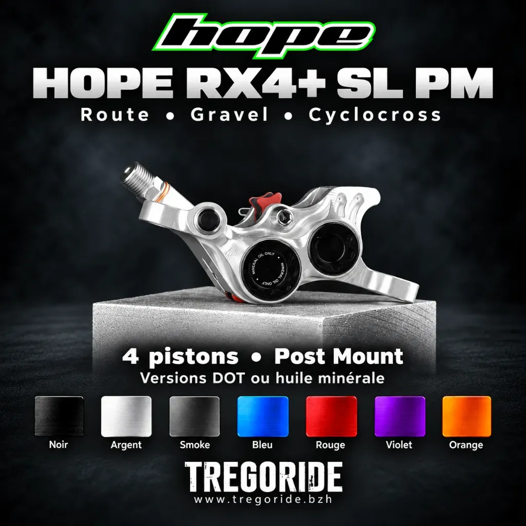 Etrier de frein HOPE  RX4+ SL PM (Route, Gravel, CX)