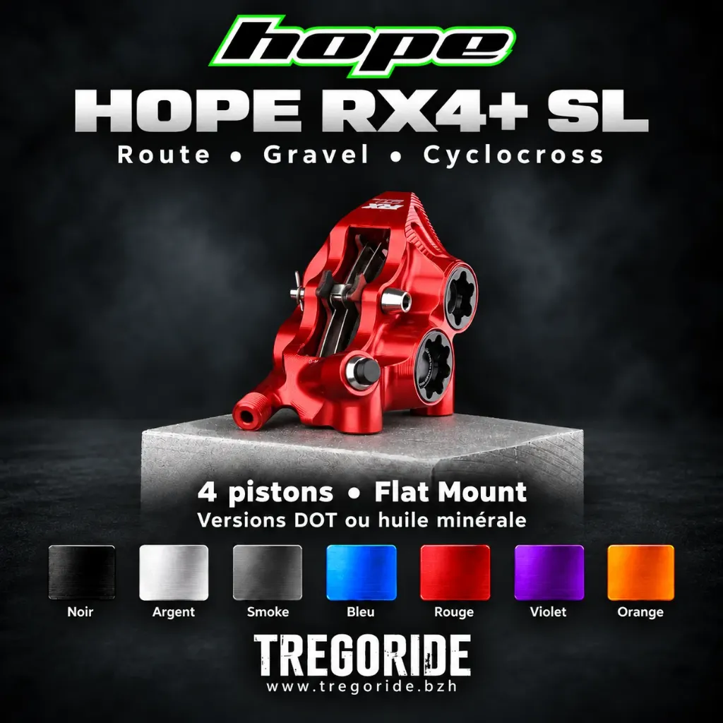 Etrier de frein HOPE  RX4+ SL FM (Route, Gravel, CX)