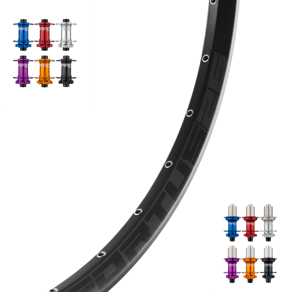 HOPE FORTUS 26 | HOPE PRO5 (26", QRX100, QRX130, CRL : HG (9, 10, 11, 12 V, 1er pignon 11 dents), Center Lock (CL), Rayons : 32 RACE AV et AR, Ecrous : Silver, Moyeux : Noir)