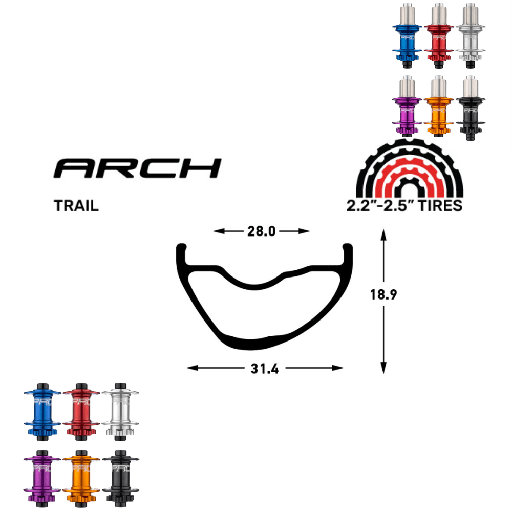 NOTUBES ARCH MK4 | HOPE PRO5 (QRX100, QRX135, CRL : HG (9, 10, 11, 12 V, 1er pignon 11 dents), Center Lock (CL), Rayons : 28 RACE AV et AR, Ecrous : Silver, Moyeux : Noir)