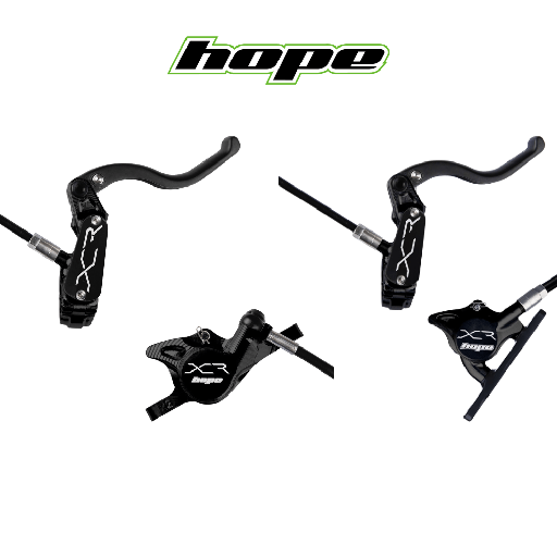 FREINS HOPE XCR PRO X2 (Noir, GAUCHE/AVANT, Flat Mount)