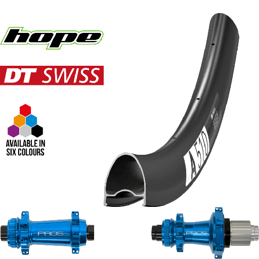 DTSWISS A 510 | HOPE PRO5 SP24 CL (CRL : HG (9, 10, 11, 12 V, 1er pignon 11 dents), Moyeux : Noir)