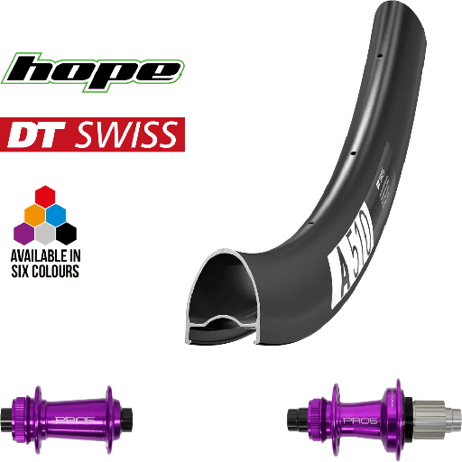 DTSWISS A 510 | HOPE PRO5 CL (CRL : HG (9, 10, 11, 12 V, 1er pignon 11 dents), Moyeux : Noir)