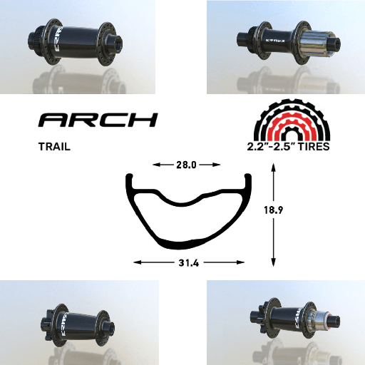 NOTUBES ARCH MK4 | ERASE (15X110 Boost, CRL : HG (9, 10, 11, 12 V, 1er pignon 11 dents), Center Lock (CL), Rayons : 28 RACE AV et AR, Ecrous : Silver, Moyeux : Noir)