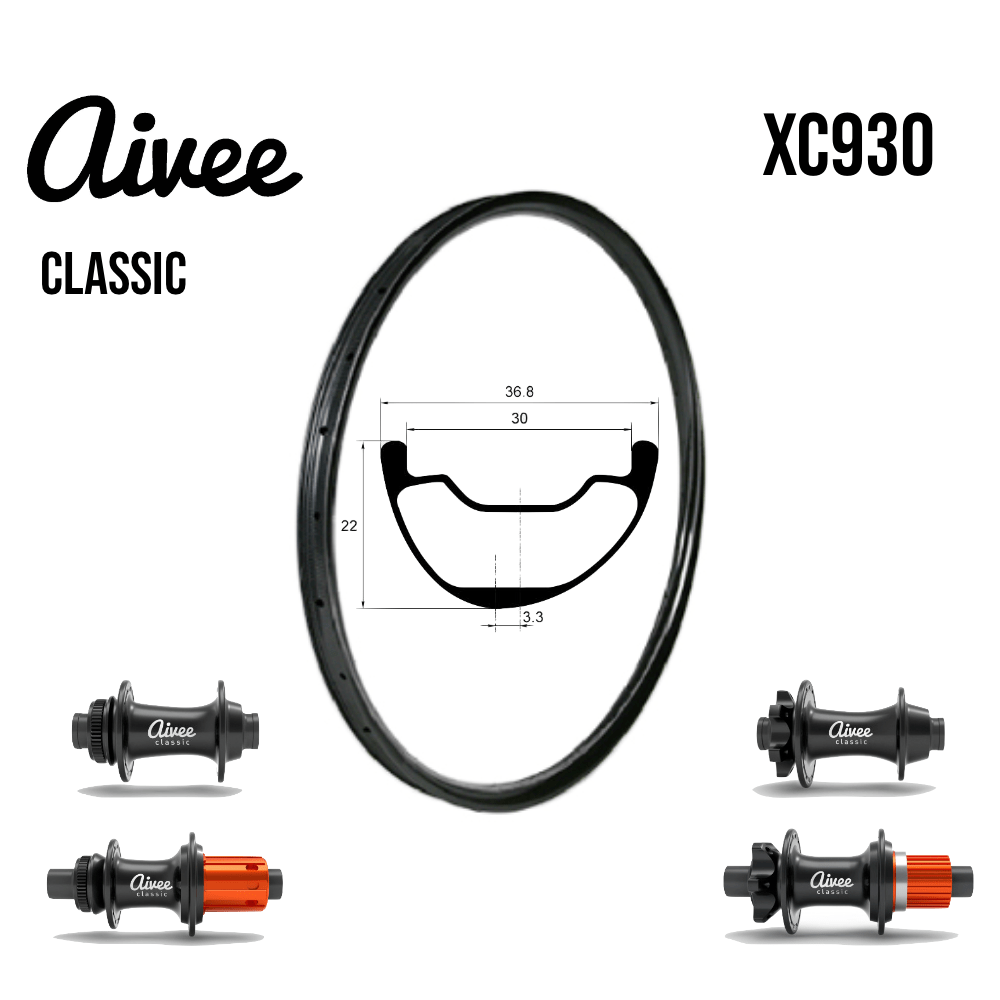 Roues carbone XC/DC XC930 | AIVEE CLASSIC