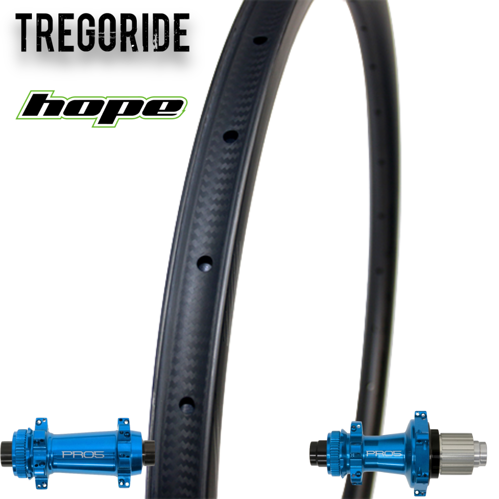 TREGORIDE WR35 | HOPE PRO5 SP24 (CRL : HG (9, 10, 11, 12 V, 1er pignon 11 dents), Rayons : 24 CXSPRINT AV et AR, Ecrous : Silver, HOOKLESS (sans crochet), LIGHT, Moyeux : Noir)