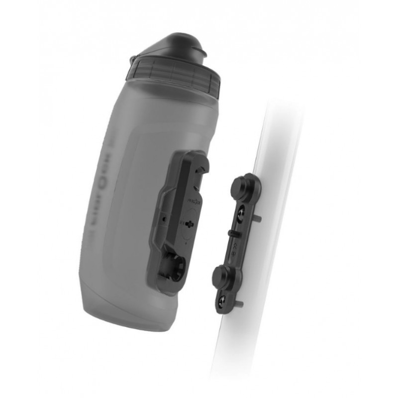 Bidon et porte bidon Fidlock TWIST bottle 590 + bike base - Couleur : Smoke