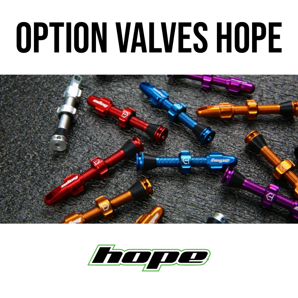Option paire de valves Tubeless HOPE (valable avec l'achat d'une paire de roues)