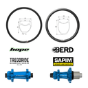 ROUES CARBONE 24 HOOKLESS | HOPE PRO5 SP24 CL | SAPIM | BERD