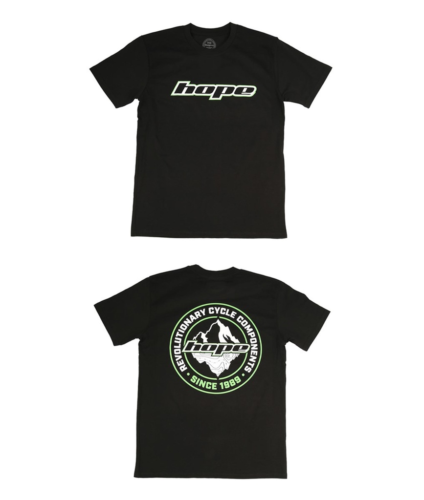 T-Shirt - Mountain - HOPE 2024 (M, Noir)