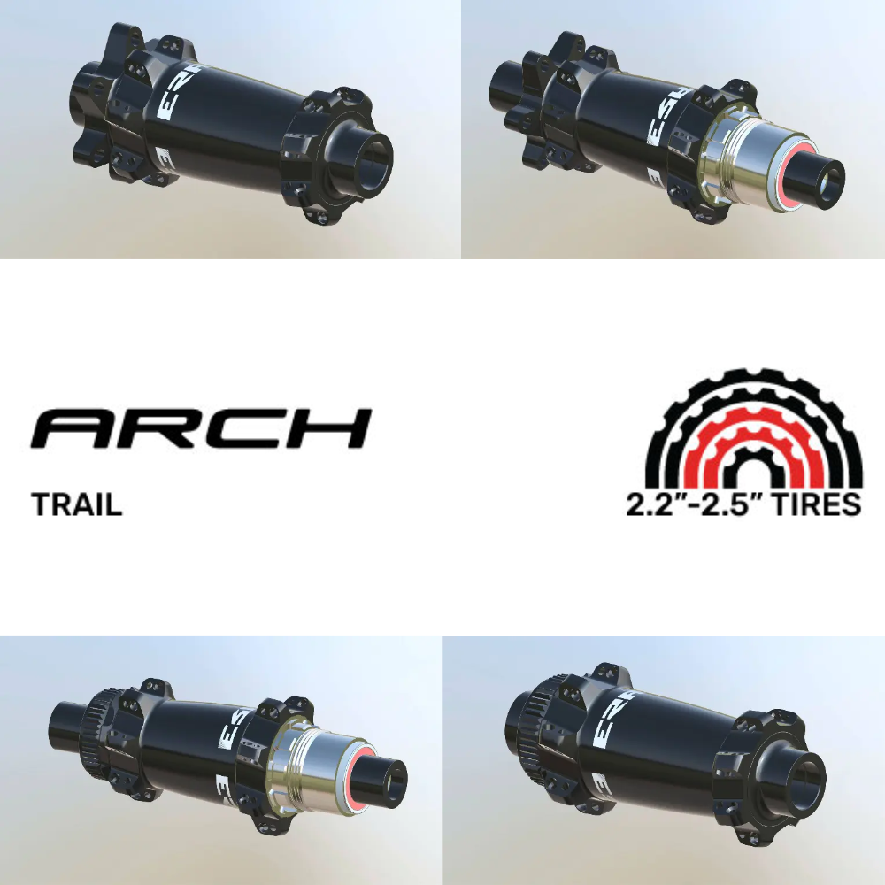 NOTUBES ARCH MK4 | ERASE SP (15X110 Boost, CRL : HG (9, 10, 11, 12 V, 1er pignon 11 dents), Center Lock (CL), Ecrous : Silver, Moyeux : Rouge)