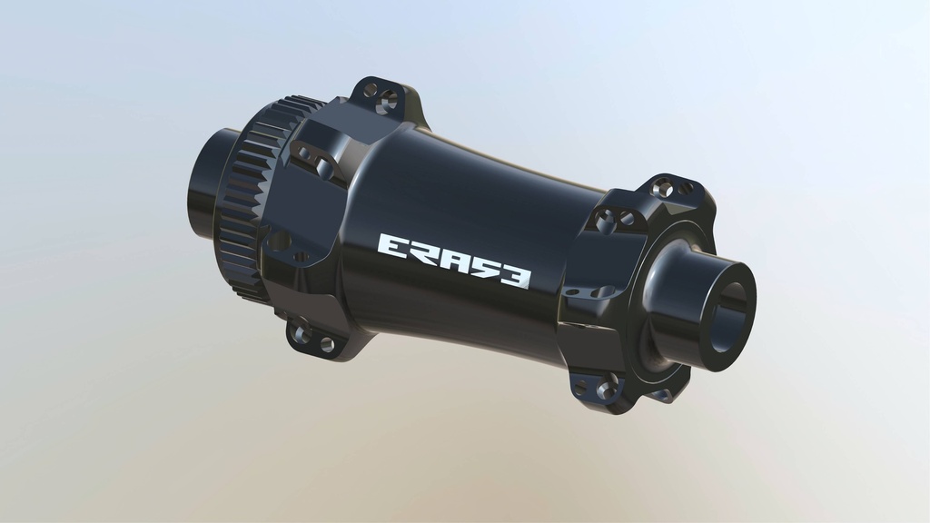 ERASE Moyeu ROAD/GRAVEL Centerlock Avant Straight Pull (24, Moyeu : noir)