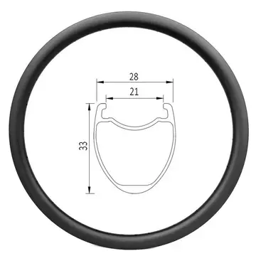 Jante Carbone Route D21-33 (LIGHT)