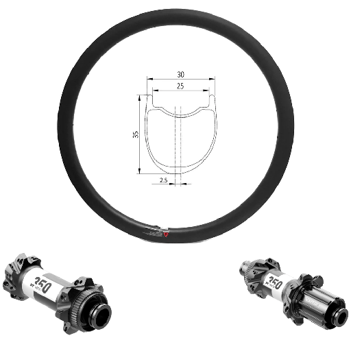 ROUES CARBONE 25-35 650B | DT350 36SL SP24