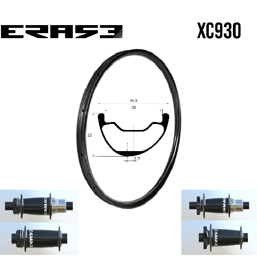 Roues carbone XC/DC XC930 | ERASE
